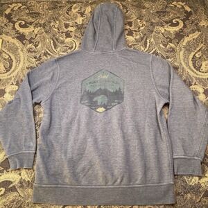 The North Face Pullover Gray Hoodie Great Smokey Mountain Mens Size XL